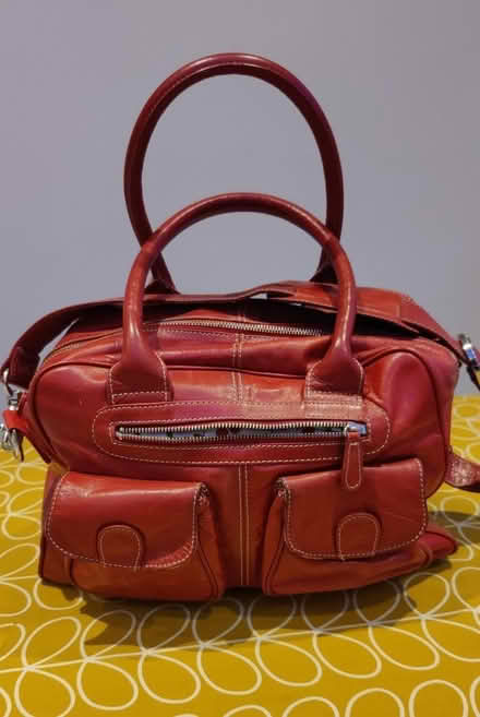 Photo of free Red leather baby change bag (Addiscombe CR0) #3