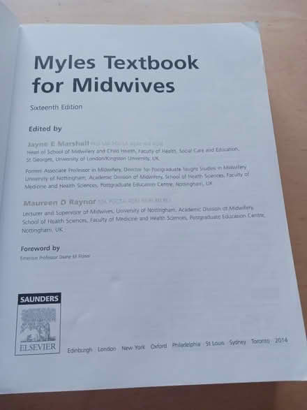 Photo of free Midwives textbook (Cutteslowe OX2) #2