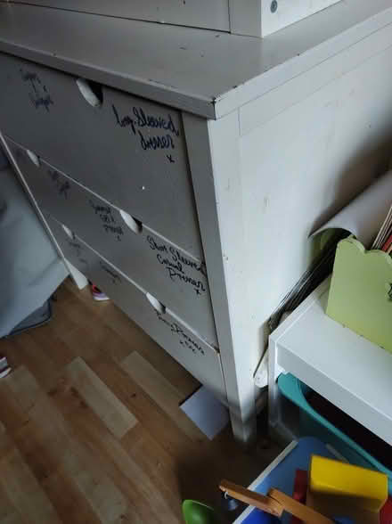 Photo of free Wooden chest of drawers (Moorlands LA1) #2
