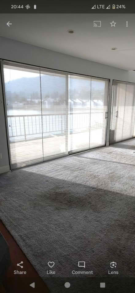Photo of free 4 wide pleated transparent blinds (Greenbrae) #3