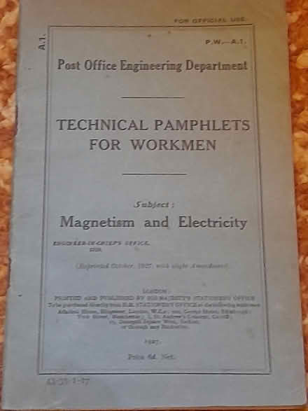 Photo of free Technical pamphlet (AB10) #1