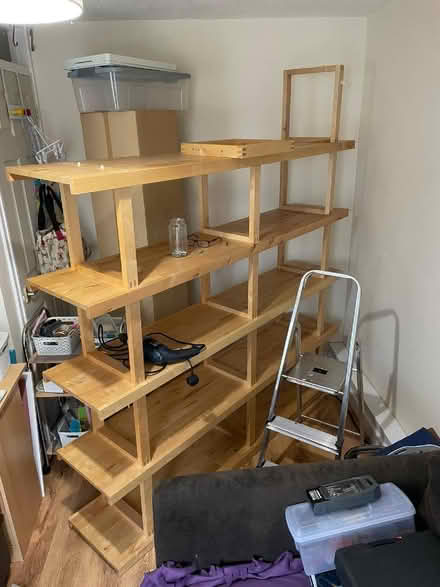 Photo of free Shelving unit open ended up to 6 shelves (Laindon SS16) #2