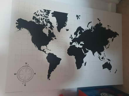 Photo of free World map wall canvas (Langford) #1