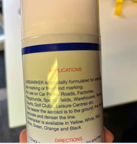 Photo of free White Line Marking Spray Paint (Hove BN3) #1