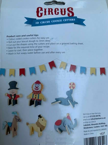 Photo of free Circus cookie cutters (Tadworth, Surrey) #1