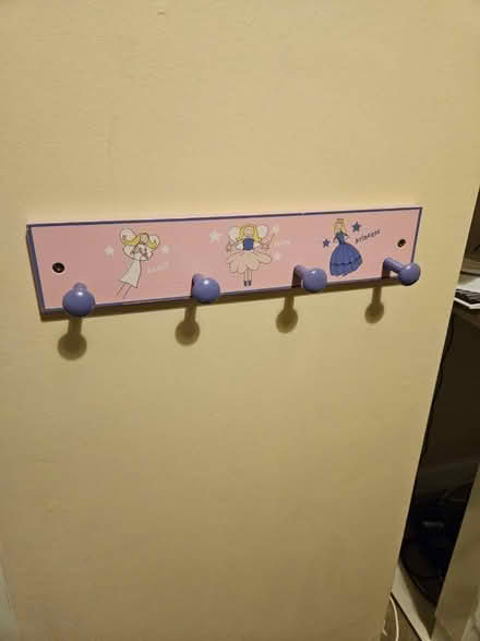 Photo of free Lovely pink wooden set of hooks (Stella gardens ringsend) #1