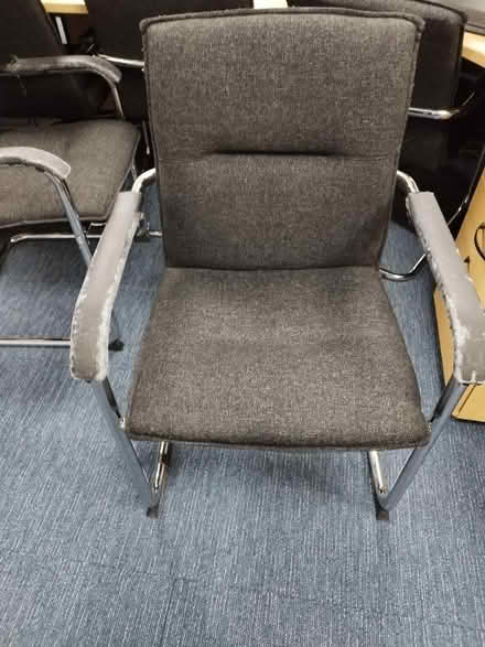 Photo of free Black/chrome chairs (Chippenham SN15) #2