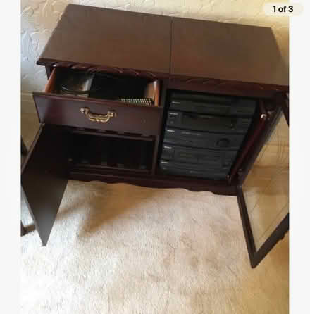 Photo of free Hi fi cabinet with Hifi (Upton, Chester CH2) #2