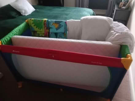 Photo of free Cot bed,with mattress, (Wood Farm OX3) #3