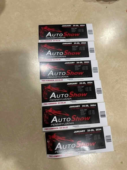 Photo of free 6 tickets to the Auto Show (Mechanicsburg) #1