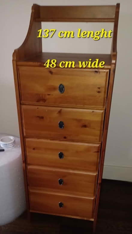 Photo of free Tall chest of drawers (Wickford) #1