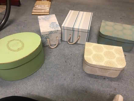 Photo of free Laura Ashley Storage Boxes (Little Shelford) #1