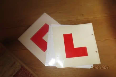 Photo of free set of L Plates (Little Welland WR13) #1
