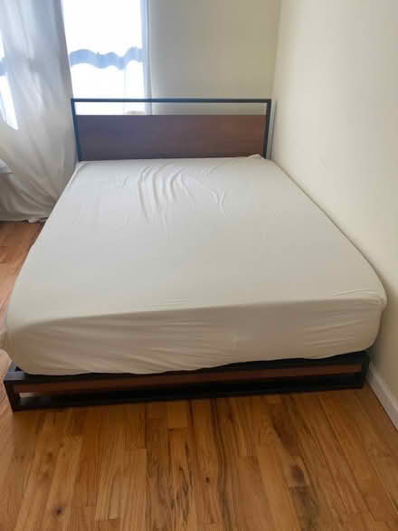 Photo of free Queen Size Bed Frame (disassembled) (Bedstuy, Brooklyn) #1