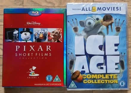 Photo of free Pixar Short Films (Blu-ray) and Ice Age Collection (DVD) (Chiswick W4) #1