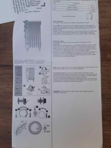 Photo of free HD943-7TQ Freestanding Oil-Filled Radiator 1500W (Yate BS37) #3