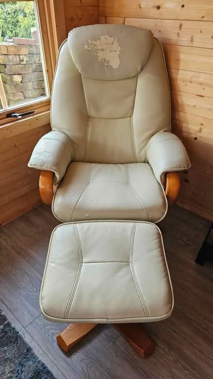 Photo of free Reclining comfy-chair & foot-stool (Townsend AL3) #1