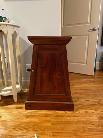 Photo of free Pyramid shaped wood end table (North Decatur) #1