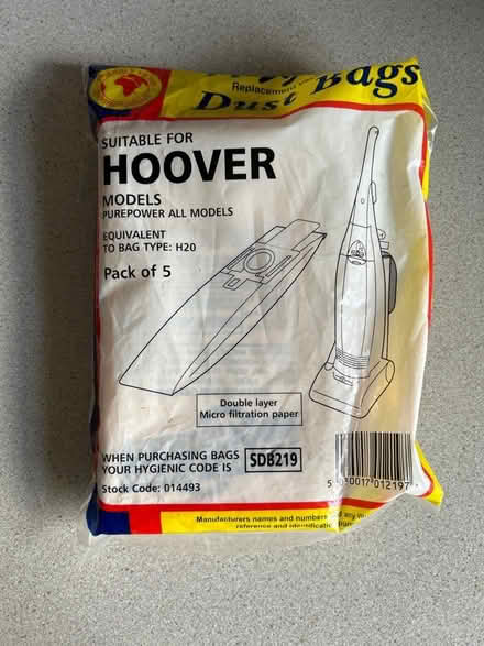 Photo of free Hoover bags 4 in the pack (SN10) #1