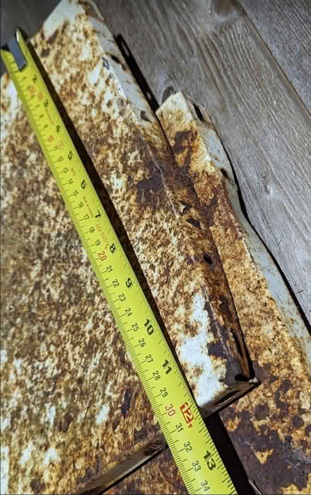 Photo of free Rusty steel shelves (Kennington OX1) #2