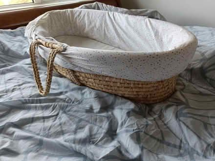 Photo of free Moses basket with mattress (Southbourne) #2