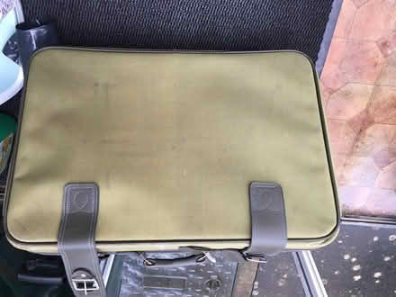 Photo of free green canvas suitcase (near leigh sinton road) #2