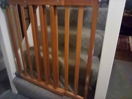 Photo of free wooden stair gate (S17) #1