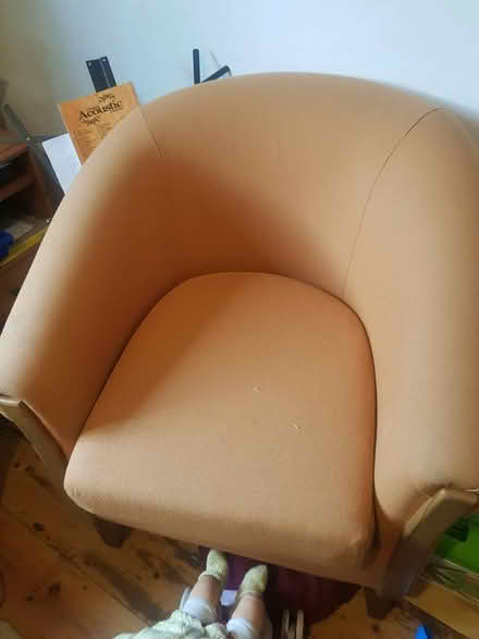 Photo of free 2 orange arm chairz (BH1) #1