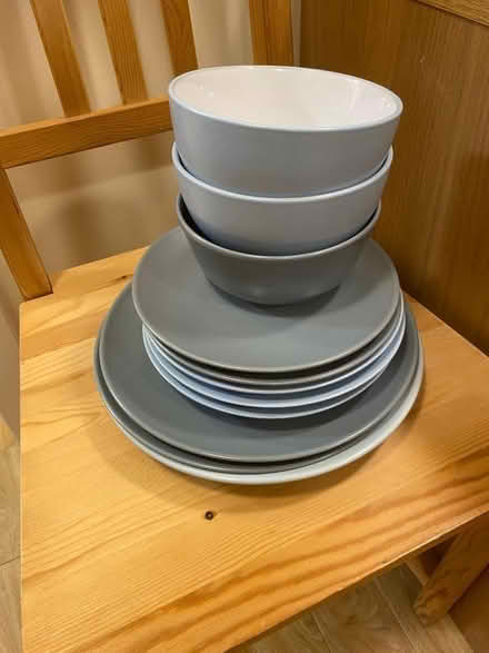 Photo of free Blue/grey crockery (Intake S12) #1