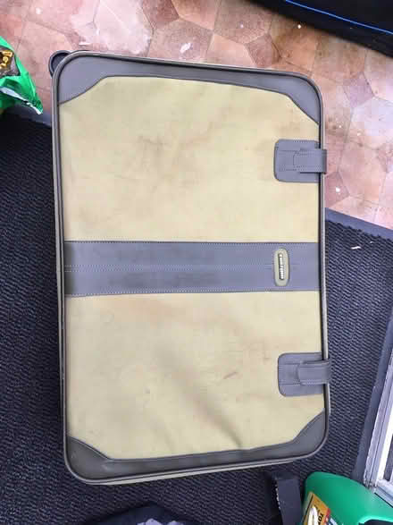 Photo of free green canvas suitcase (near leigh sinton road) #1