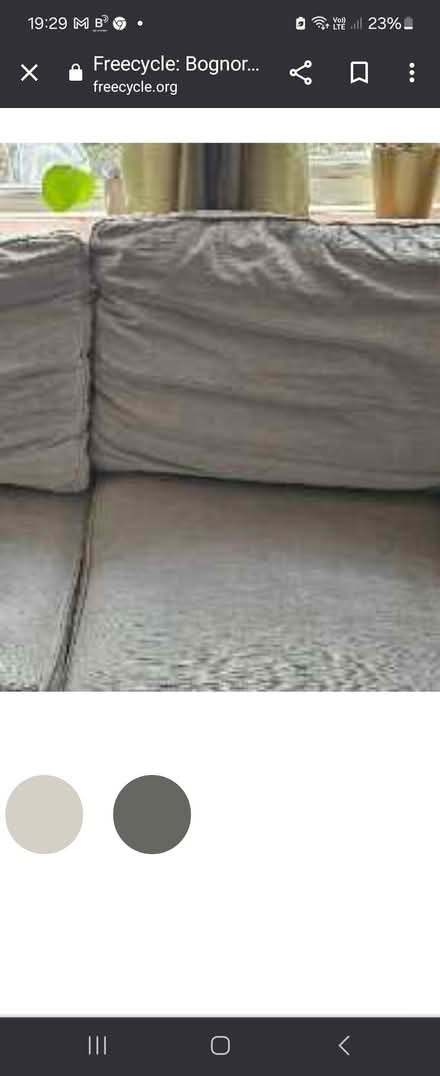 Photo of free 2 seater sofa (boxgrove) #1