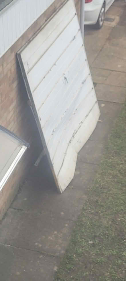 Photo of free Scrap metal heavy garage door (Edmonton N9) #1