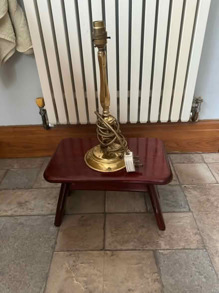 Photo of free Small brass lamp stand (Smallwood) #1