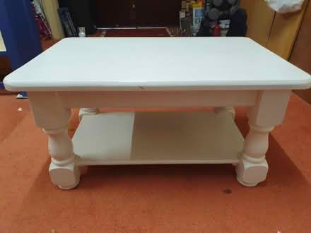 Photo of free Painted White Solid Pine Coffee Table (Shenley Lodge MK5) #3