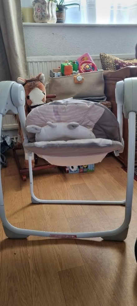 Photo of free Pink baby swing (UB3 Hayes end) #3