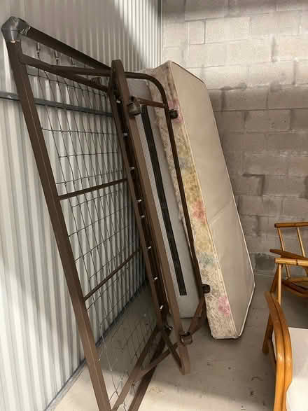 Photo of free Single bed and frame, rattan (Public Storage west Palm 33411) #1