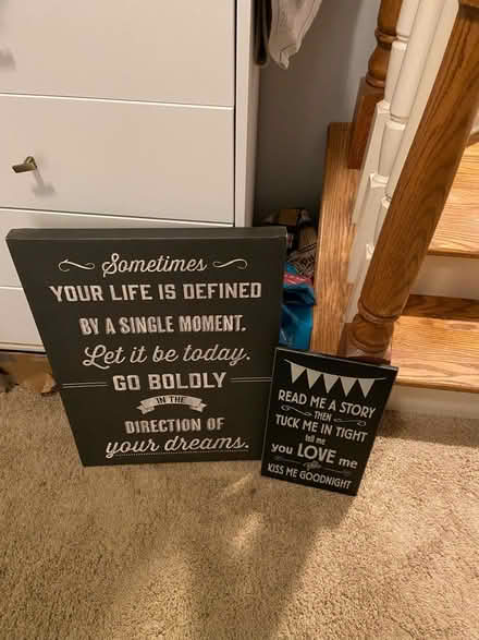 Photo of free Room decor, signs with messages (North Decatur) #1