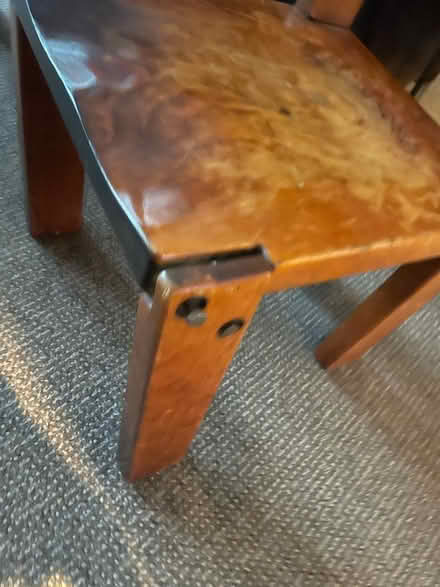 Photo of free 2 solid wood rustic chairs (Downtown Issaquah) #3