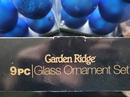 Photo of free Plastic and glas blue ornaments (Crestwood) #1