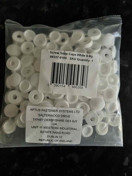 Photo of free Screw snap caps - white (NR3) #1