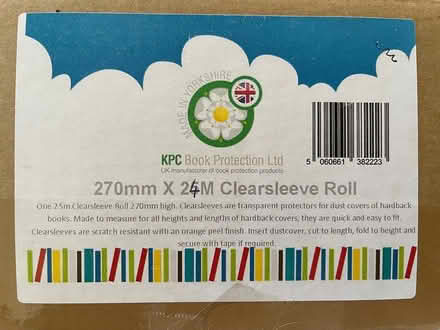 Photo of free Clearsleeve roll for books (Oxford OX2) #2