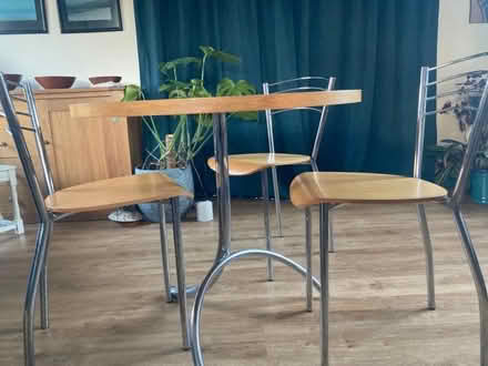 Photo of free Small kitchen table and 3 chairs. (Bunbury CW6) #3