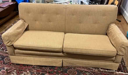 Photo of free 6’ rolled arm sofa (Chesterbrook Rd and Albemarle) #1