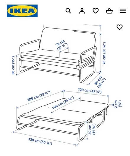 Photo of free IKEA sofa bed (Tooting SW17) #2