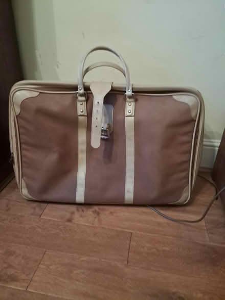 Photo of free Old canvas suitcase / storage (Melksham forest area) #1