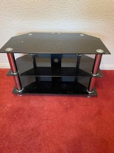 Photo of free Glass & chrome tv stand (Letchworth) #1