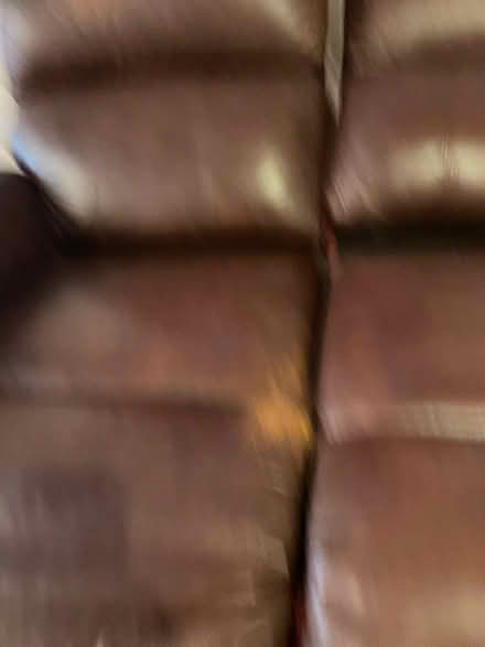 Photo of free Leather two seater recliner sofa (Letchworth) #3