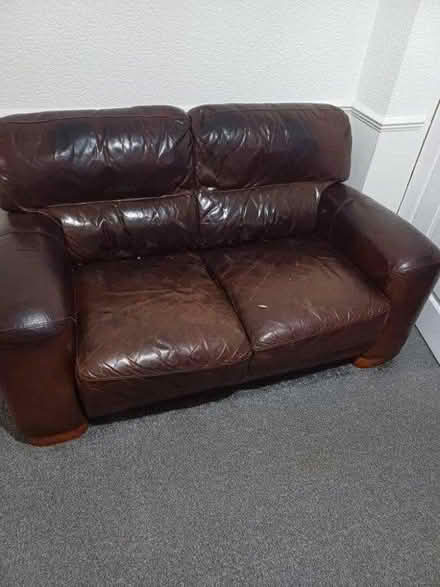 Photo of free One 2-seater and Two 1-seater sofas (LS10, Middleton)