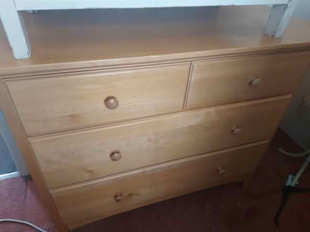 Photo of free Wooden Chest of drawers (Littlehampton) #1