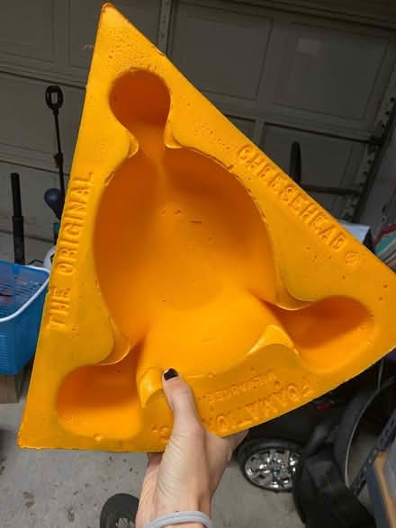 Photo of free Cheese head, Braves glove (Downtown Pleasanton) #2